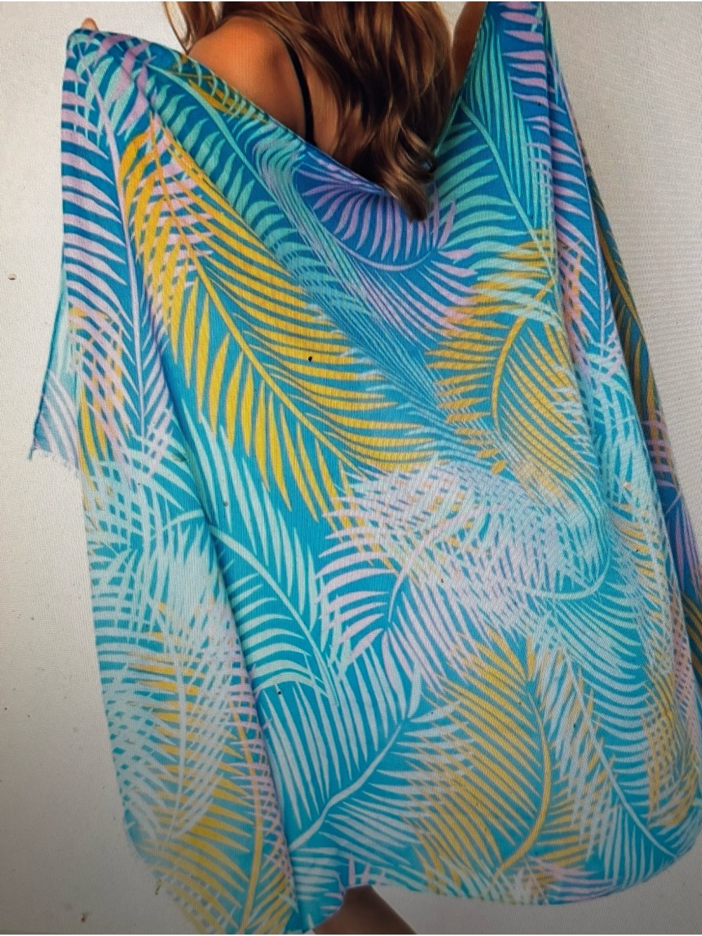 Palm Tree Leaves Scarf/Wrap